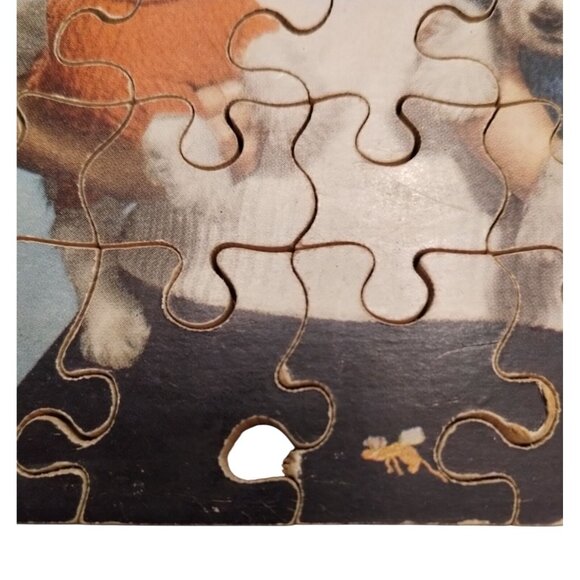 Vintage Waddingtons Jig-Map Puzzle With Girl & Dogs 25 Pieces 1950s Collectible - Picture 3 of 3